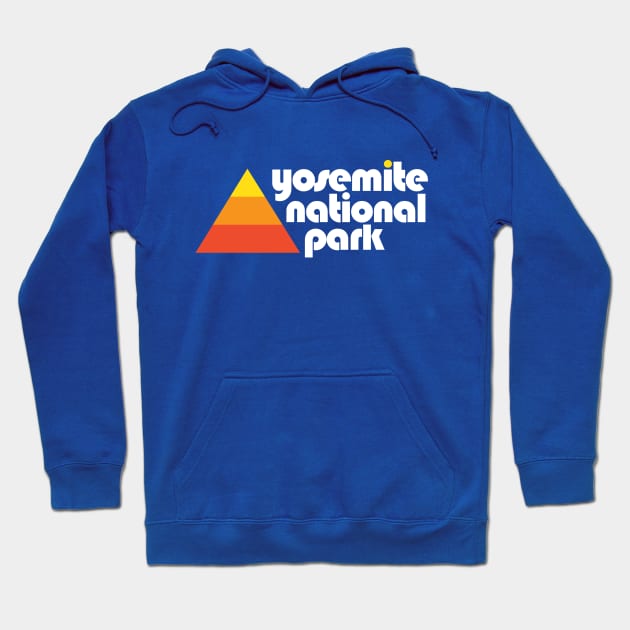 Yosemite National Park Retro Hoodie by PodDesignShop